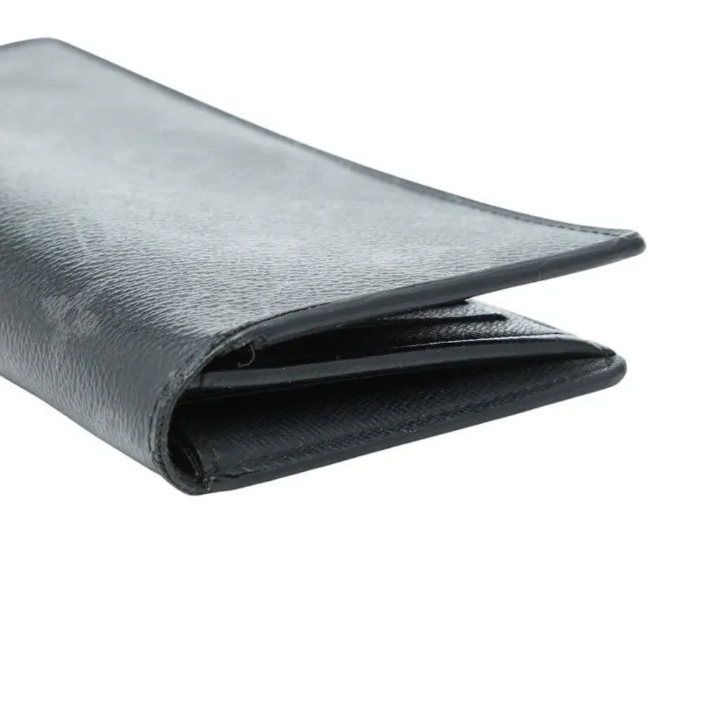 Louis Vuitton Monogram Eclipse Portefeuille Brazza Long Wallet Black